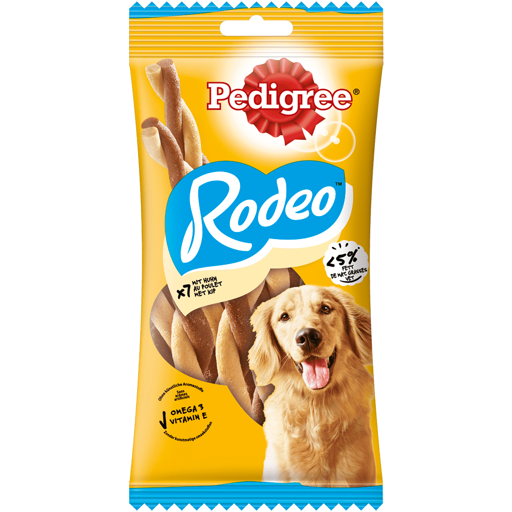 PEDIGREE® RODEO™ mit Huhn, 7 Stück