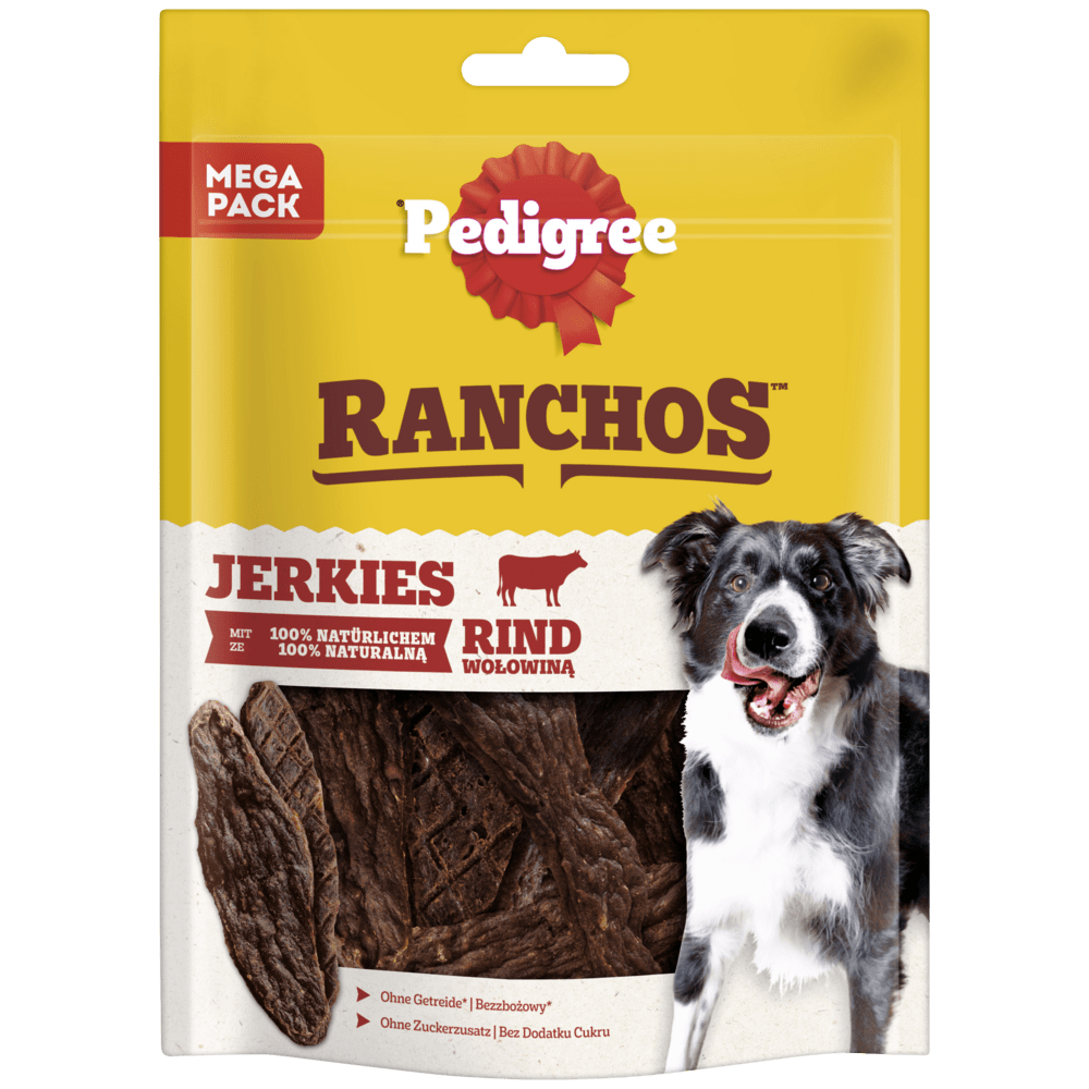 PEDIGREE® RANCHOS™ Jerkies mit Rind, 180g